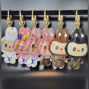 Labubu Leather Keychain